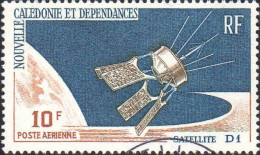 Nle-Calédonie Avion Obl Yv: 87 Mi:421 Satellite D1 (cachet Rond) - Oblitérés