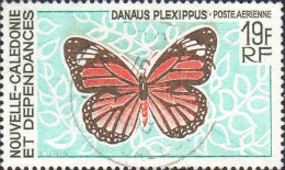 Nle-Calédonie Avion Obl Yv: 92 Mi:442 Danaus Plexippus (TB Cachet Rond) - Gebraucht