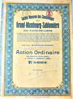 S.A. Des Charbonnages Du Grand Mambourg-Sablonnière - Action Ordinaire (1922) - Mineral