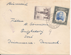 Colombia Cover Sent To Denmark 18-12-1954 (the Cover Is Bended) - Colombie