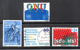 Switzerland, Used, 1995, Michel 1540 - 1543 - Gebraucht