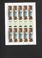 Nauru 1980 Decolonization United Nations Set Of 3 X 10 Or 20 In Full Margin Sheets With Gutter Labels  Imprints MNH - Nauru