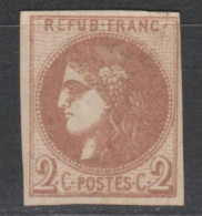 REPORT 1 N°40Aa CHOCOLAT Obli Plus Que Légère TBE Cote 1600€ - 1870 Bordeaux Printing