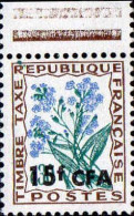 Réunion Taxe N** Yv:51 Mi:49 Myosotis Bord De Feuille - Timbres-taxe