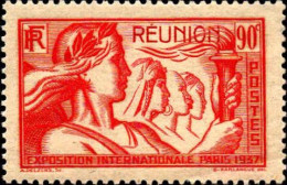 Réunion Poste N** Yv:153 Mi:158 Exposition Internationale Paris - Unused Stamps
