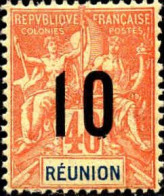 Réunion Poste N** Yv: 77 Mi:77I Groupe Allégorique Mouchon - Unused Stamps