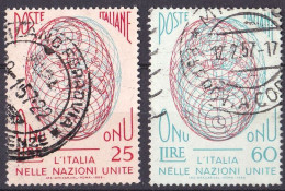 Italien Satz Von 1956 O/used (A5-18) - 1946-60: Gebraucht