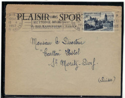 YT 905 SSL/SUISSE 18/4/1952 RBV POUR PARIS METTRE LE N° - 1921-1960: Modern Tijdperk