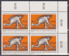1976 , Mi 1513 ** (1) -  4er Block Postfrisch - Weltmeisterschaften Im Sportkegeln - Neufs