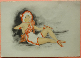 CARTE FEMME AVEC FUME CIGARETTE - MARCEL BLOCK Editions Barre Dayez 1174 - PIN UP - SCAN RECTO/VERSO-14 - Other & Unclassified