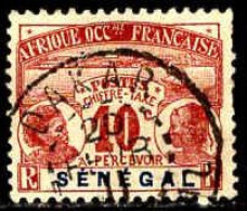 Sénégal Taxe Obl Yv: 5 Mi:5 Têtes D'indigènes Dents Courtes (TB Cachet Rond) Daker - Segnatasse