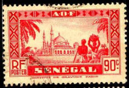 Sénégal Poste Obl Yv:128 Mi:135 Mosquée De Djourbel (cachet Rond) - Usati