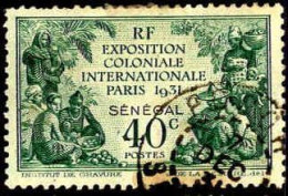 Sénégal Poste Obl Yv:110 Mi:114 Exposition Coloniale Les Peuples (TB Cachet à Date) 7 DEC 31 - Usati