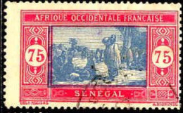 Sénégal Poste Obl Yv: 84A Mi:106 Marché Indigène (Beau Cachet Rond) - Usati
