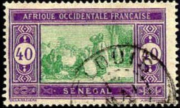 Sénégal Poste Obl Yv: 63 Mi:63 Marché Indigène (TB Cachet Rond) - Usados