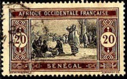 Sénégal Poste Obl Yv: 59 Mi:59 Marché Indigène (cachet Rond) - Usados