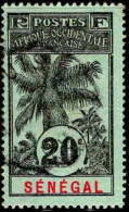 Sénégal Poste Obl Yv: 36 Mi:36 Palmiers (Beau Cachet Rond) - Used Stamps