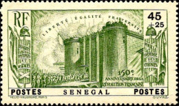 Sénégal Poste N* Yv:155/159 150.Anniversaire De La Révolution Française (Trace De Charnière) - Nuevos