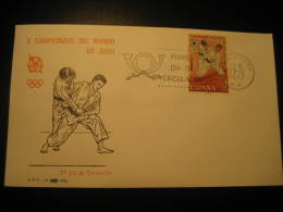 Barcelona 1977 Judo Martial Arts X World Championship Fdc Cover Spain - Judo