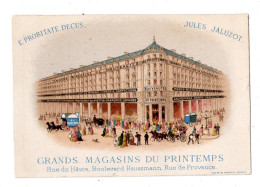 Rare Petite Chromo D' Imprimeur Testu & Massin, 37-4, Magasin Au Printemps - Autres & Non Classés