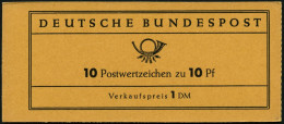 ZUSAMMENDRUCKE MH 6a **, 1960, Markenheftchen Heuss Lumogen, Erstauflage, Schwach Fluoreszierend, Pracht, Gepr. D. Schle - Autres & Non Classés