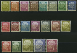 BUNDESREPUBLIK 177-96 **, 1954, Heuß, Prachtsatz, Mi. 280.- - Unused Stamps