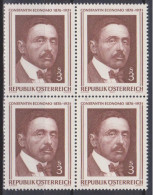 1976 , Mi 1518 ** (8) -  4er Block Postfrisch - 100. Geburtstag Von Constantin Von Economo - Unused Stamps