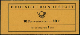 ZUSAMMENDRUCKE MH 6a **, 1960, Markenheftchen Heuss Lumogen, Erstauflage, Stark Fluoreszierend, Pracht, Gepr. D. Schlege - Andere & Zonder Classificatie