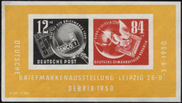 DDR Bl. 7 **, 1950, Block Debria, Pracht, Mi. 150.- - Otros & Sin Clasificación