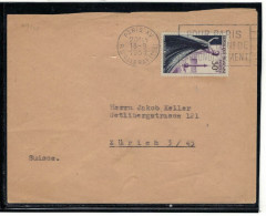 YT 941 SSL /  SUISSE FAD PARIS XV 18/9/1953 POUR PARIS METTEZ - 1921-1960: Moderne