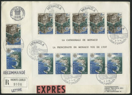 MONACO Bl. 12 BRIEF, 1978, Block Baudenkmäler Auf FDC (angestoßene Ecken), Block Pracht, Mi. 50.- - Other & Unclassified