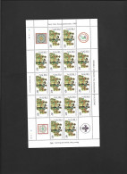 Nauru 1982 Boy Scout Year Set Of 6 X 16 In Fine Full Margin Sheets With Labels Imprints And Plate Numbers MNH - Ungebraucht