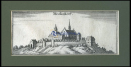 MALLERSDORF: Das Schloß, Kupferstich Von Merian Um 1645 - Stiche & Gravuren