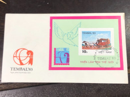 VIET  NAM ENVELOPE-F.D.C BLOCKS-(1983 MAIL COACH ) 1 Pcs Good Quality - Vietnam