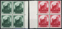 Dt. Reich 546/7  VB **, 1934, Reichsparteitag In Randviererblocks, Postfrisch, Pracht, Mi. 340.- - Sonstige & Ohne Zuordnung