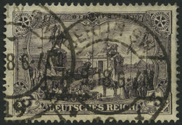Dt. Reich 96AIb O, 1912, 3 M. Schwarzbraunviolett Friedensdruck, Pracht, Gepr. Jäschke-L., Mi. 35.- - Used Stamps