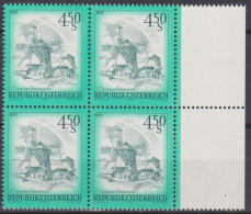 1976 , Mi 1519 ** (4) -  4er Block Postfrisch - Freimarke : Schönes Österreich - Windmühle Aus Retz / Niederösterreich - Neufs