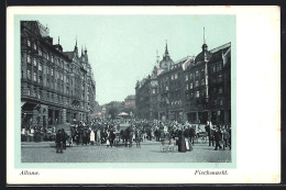 AK Hamburg-Altona, Menschenmenge Auf Dem Fischmarkt  - Altona