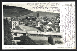 AK Baden, Ortsansicht Mit Limmatbrücke  - Baden