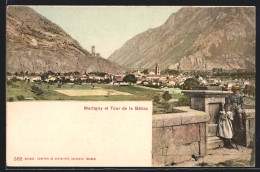 AK Martigny, Panorama Et Tour De La Bâtiaz  - Martigny