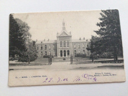 Carte Postale Ancienne (1904) Mons L’Hôpital Civil - Mons