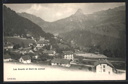 AK Les Avants, Blick über Den Ort, Dent De Jaman  - Sonstige & Ohne Zuordnung