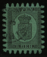 FINNLAND 6Cx O, 1867, 8 P. Schwarz Auf Grün, Praktisch Alle Zungen, Pracht - Otros & Sin Clasificación