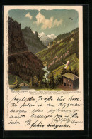 Künstler-AK F.A.C.M. Reisch: Meran, Aussicht Vom Hotel Finstermünz Am Finstermünzpass  - Other & Unclassified