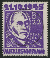 MECKLENBURG-VORPOMMERN 21 O, 1945, 8 Pf. Faschismus, Pracht, Gepr. Kramp, Mi. 80.- - Otros & Sin Clasificación