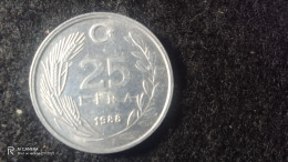 TÜRKİYE-1988-ALÜMİNYUM--       25     LİRA           XF - Turkey