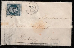 Lettre Chauvigny 1863 (( Vienne )) - 1862 Napoléon III.