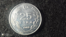 TÜRKİYE-1985-ALÜMİNYUM--       25     LİRA           XF - Turchia