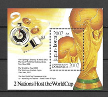 Dominica 2001 Football World Cup - SOUTH KOREA And JAPAN MS #2 MNH - Dominica (1978-...)