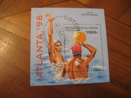COTONOU Benin 1996 Cancel Bloc ATLANTA 1996 Olympic Games Olympics USA Waterpolo Water Polo - Sommer 1996: Atlanta